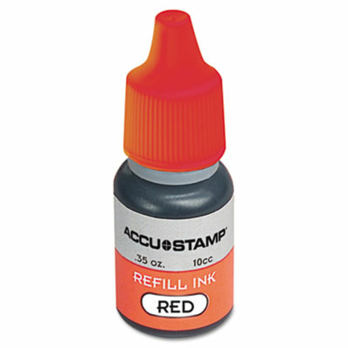 Consolidated Stamp 090683 ACCU-STAMP Gel Ink Refill- Red- 0.35 oz Bott