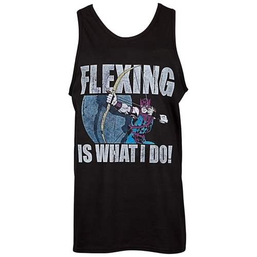 Hawkeye 112295L Hawkeye Flexing is What I Do Mens Tank Top - Large