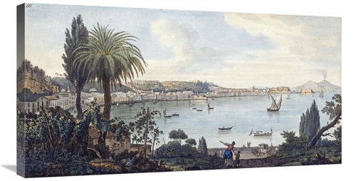 Global Gallery GCS-266483-36-142 36 in. View of Naples & Vesuvius Art 