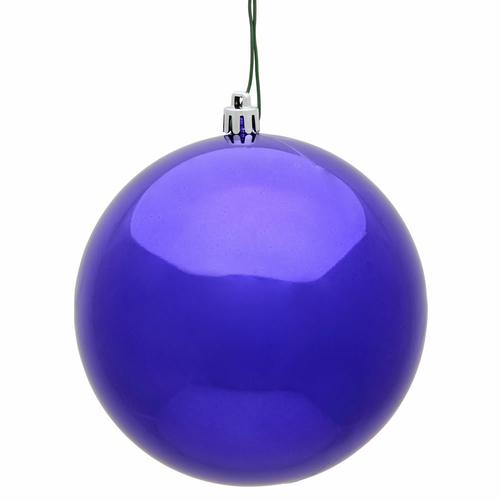 Vickerman N596066S 2.4 in. Purple Shiny Christmas Ornament Ball - 60 p