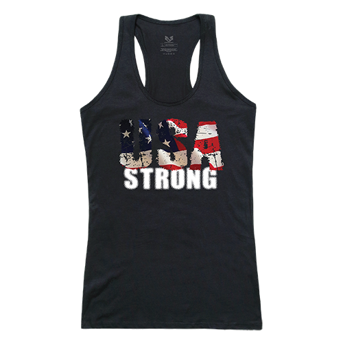 Rapid Dominance G02-U06-BLK-01 USA Strong 1 Graphic Tank Top, Blac