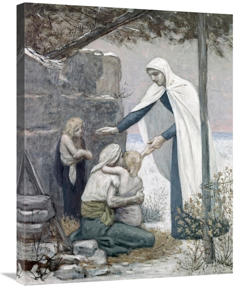Global Gallery GCS-279495-30-142 30 in. Charity Art Print - Pierre Puv