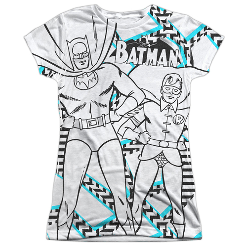 Batman Gaudy Bat Front & Back Print-S by S Junior Poly Crew Sublimatio