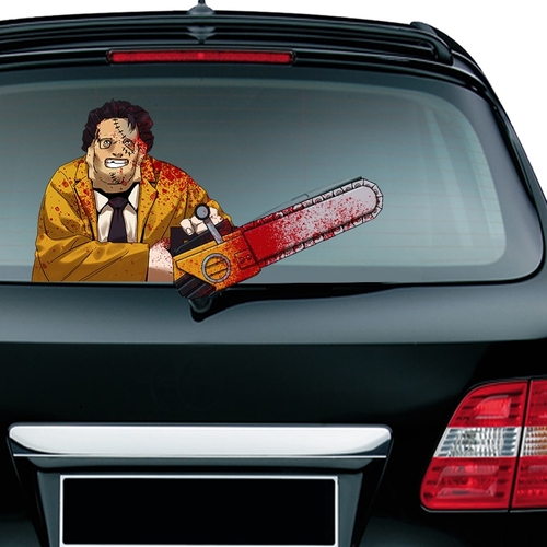 Chainsaw Massacre Waving Wiper Decals PVC Car