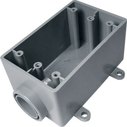 Thomas & Betts 5133363U 0.5 in. 1 Gang Outdoor PVC End Box