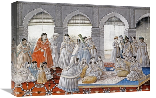 Global Gallery GCS-268259-22-142 22 in. The Royal Harem Playing Pachis