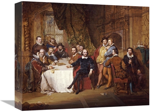 Global Gallery GCS-266298-16-142 16 in. Shakespeare & His Friends at t