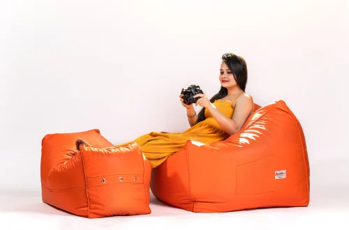 Beanbag Couch Xxxl ORANGE