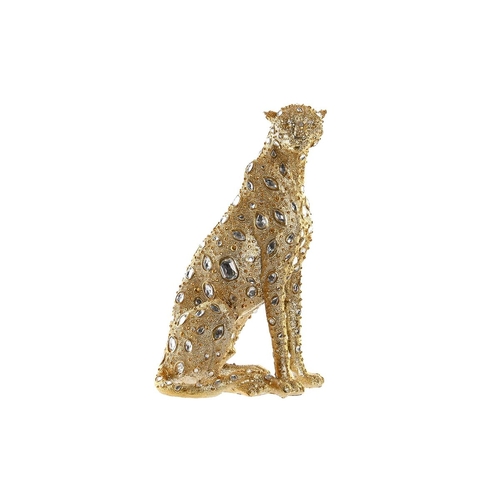Decorative Figure DKD Home Decor Leopard Resin Modern (23,5 x 15 x 37