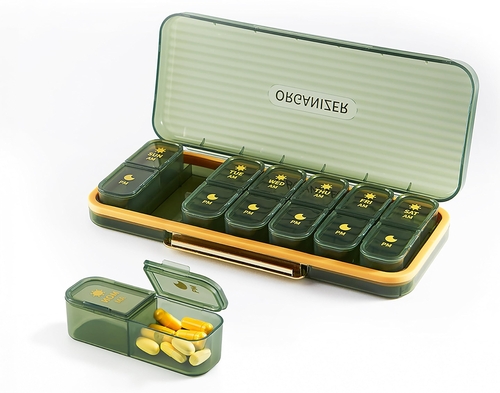 Weekly Medicine Organizer Pill Box Am Pm Pill Organizer 7 Day Pill