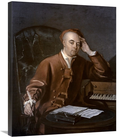 Global Gallery GCS-278566-30-142 30 in. The Composer Handel Art Print 