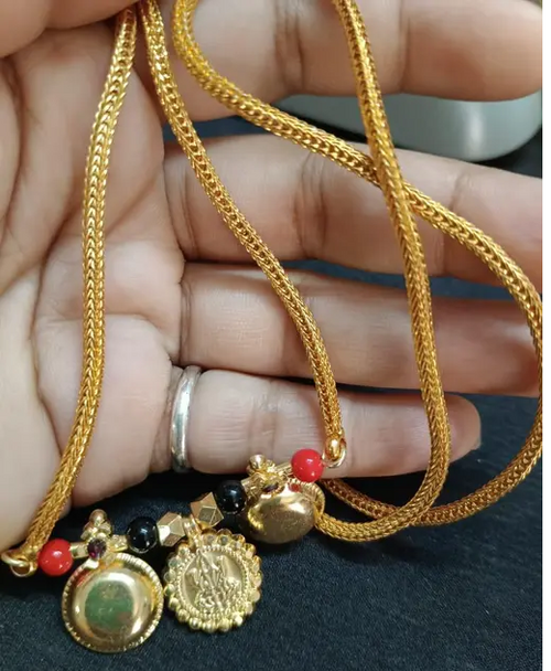 Traditional Gold Plated south indian style wati thali Pendant