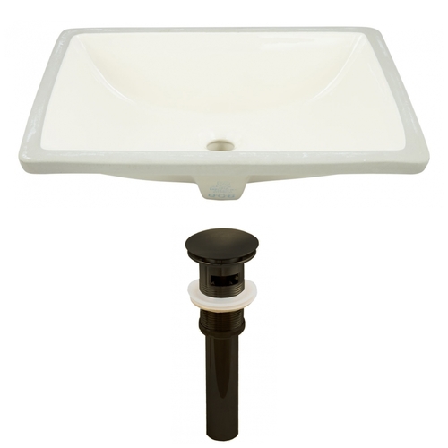 American Imaginations AI-24899 20.75 in. CSA Rectangle Undermount Sink