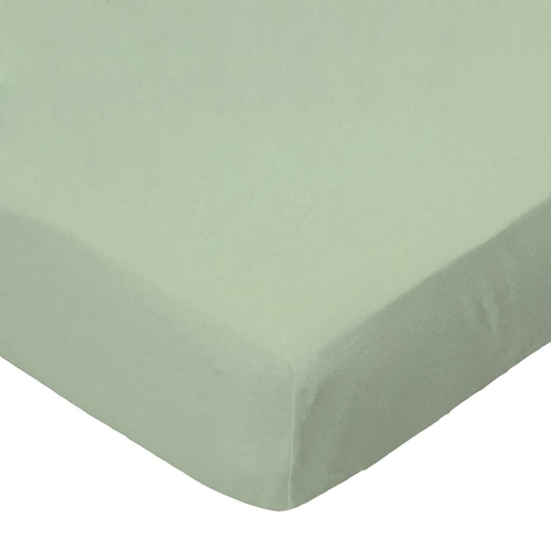 SheetWorld Fitted Crib Sheet - 100% Cotton Flannel - Flannel - Sage,