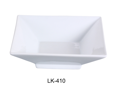 Yanco LK-410 10.75" Square Bowl with Foot