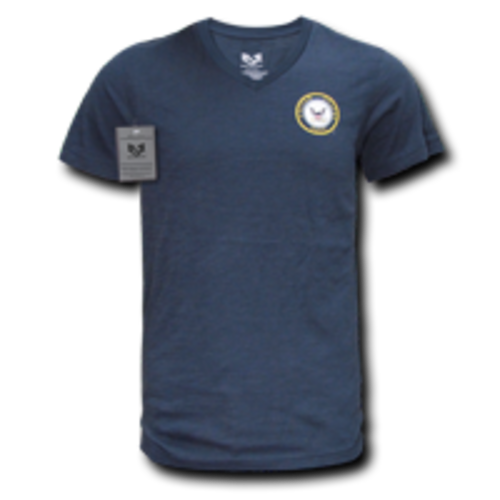 Rapid Dominance S21-NAV-NVY-04 Military V-Neck Tee- Navy- Navy- Extra 