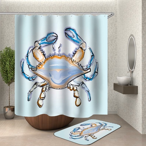 Crab Shower Curtain