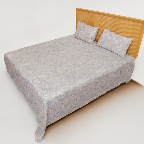 Main Premium Cotton Double Bedsheet with Pillow Covers image