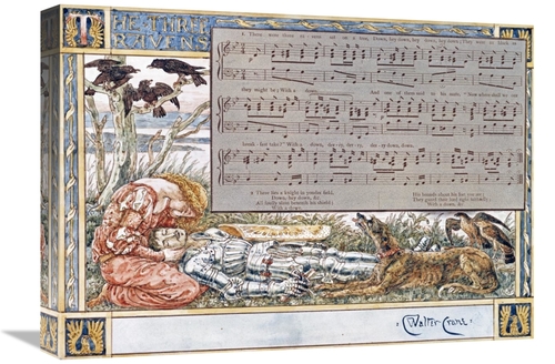 Global Gallery GCS-267888-22-142 22 in. The Three Ravens Art Print - W
