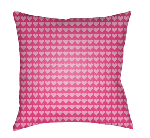 Surya LI022-2020 Littles 20 x 20 x 4 in. Throw Pillow, Pink - Medi