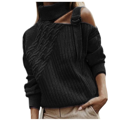 Trendy Off the Shoulder Knit Sweater