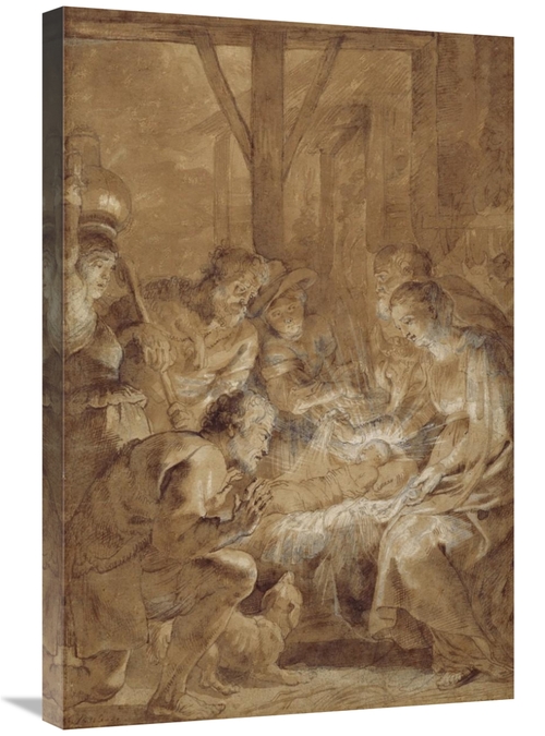 Global Gallery GCS-456776-2030-142 20 x 30 in. The Adoration of the Sh