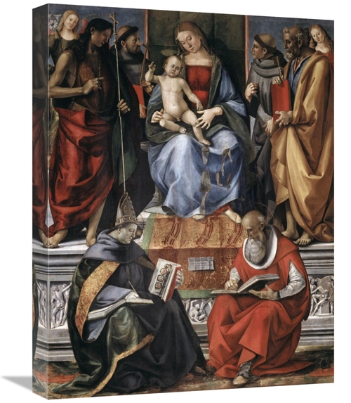 Global Gallery GCS-280062-22-142 22 in. Madonna with Child Among Saint