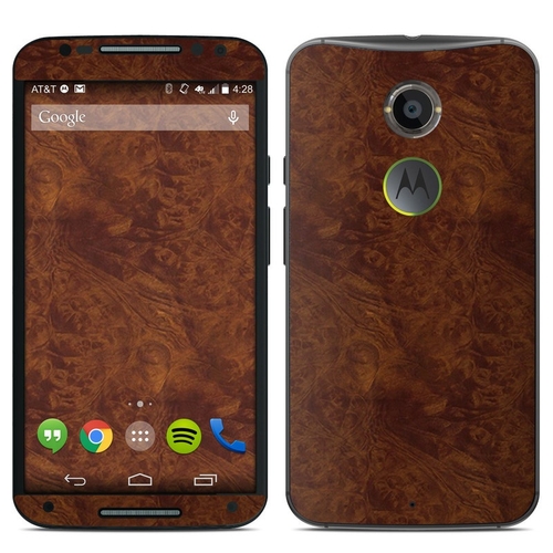 DecalGirl MMX2-DKBURL Motorola Moto X 2014 Skin - Dark Burlwood