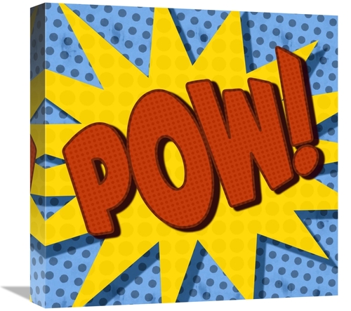 Global Gallery GCS-388378-1818-142 18 x 18 in. Word Power - Pow Art Pr