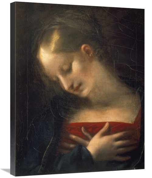 Global Gallery GCS-279493-30-142 30 in. Head of the Virgin Art Print -