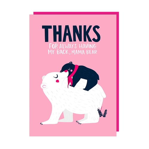 Mama Bear Mother's Day Love Card (Pack of 6)