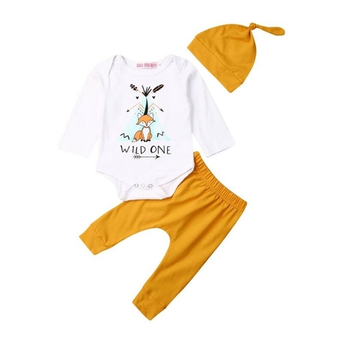 3pcs Baby Clothing Set For Autumn Winter Toddler