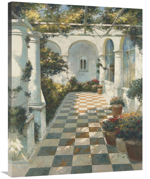 Global Gallery GCS-121772-3040-142 30 x 40 in. Courtyard VIlla II Art 