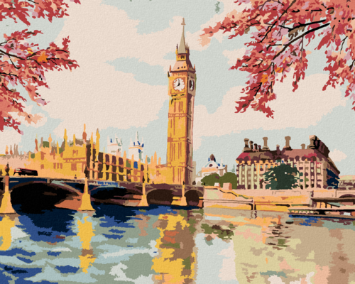 Paint by Numbers - BIG BEN IN AUTUMN