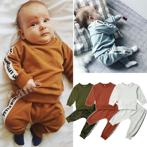 1 5Y Toddler Kid Baby Boys Clothes Sets Letter