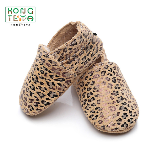 Baby Shoes Leopard Newborn Genuine Leather Baby