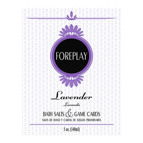 Foreplay Bath Salts & Game Cards - Lavender