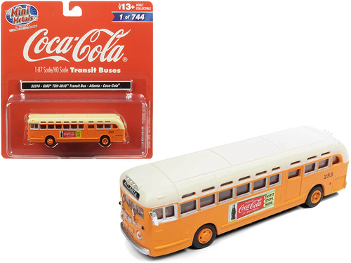 GMC TDH-3610 Transit Bus (Atlanta) \Coca Cola\" Orange with Cream Top