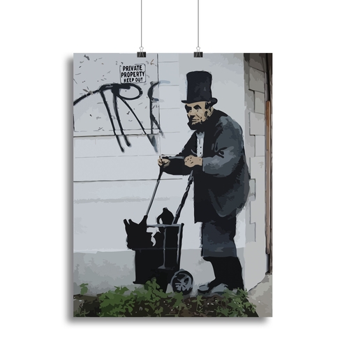 Banksy Abraham Lincoln Canvas Print or Poster