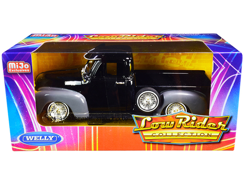 1953 Chevrolet 3100 Pickup Truck Black and Gray \Low Rider