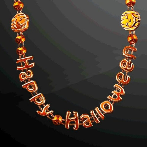 Blinkee 95011 Happy Halloween Pumpkins Necklaces - Pack of 12