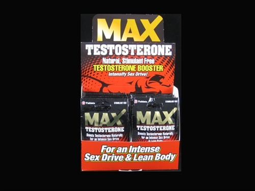 Max Testosterone - 24 Count Display - 2 Count Packets