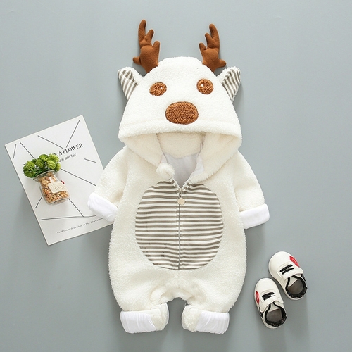 White Antler Baby Onesie