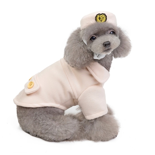 Stewardess Uniform Winter Dog Clothes Small Dog