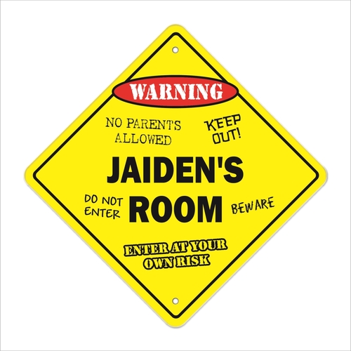 SignMission X-14-Jaidens Room 14 x 14 in. Jaidens Room Crossing Zone X