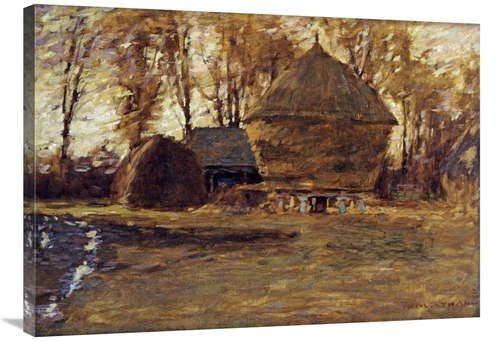 Global Gallery GCS-266710-36-142 36 in. Sussex Hayricks Art Print - He