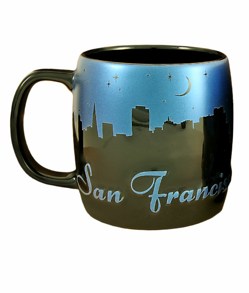 Americaware SMSFN04 San Francisco 22 oz Night Sky Silhouette Mug