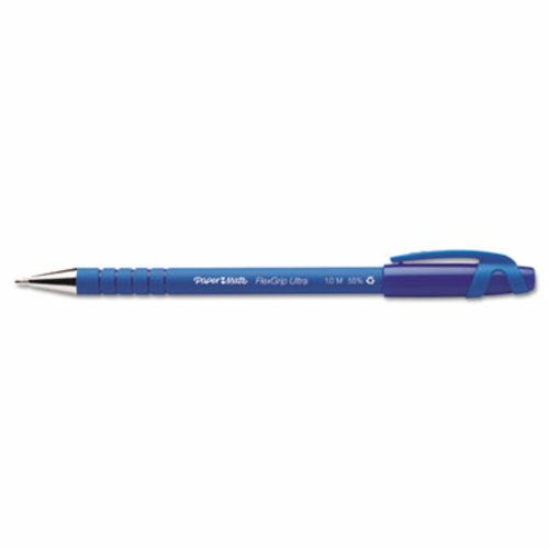 Paper Mate 9610131 FlexGrip Ultra Ballpoint Stick Pen  Blue Ink  Mediu