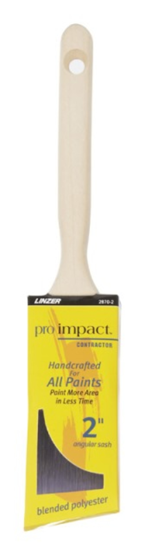 Linzer 2870PIC0200 Pro Impact Contractor Paint Brush  2 in.