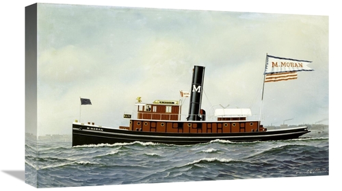 Global Gallery GCS-268157-22-142 22 in. M. Moran Tug Boat Art Print - 